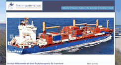 Desktop Screenshot of frachtschiff-reisen.net